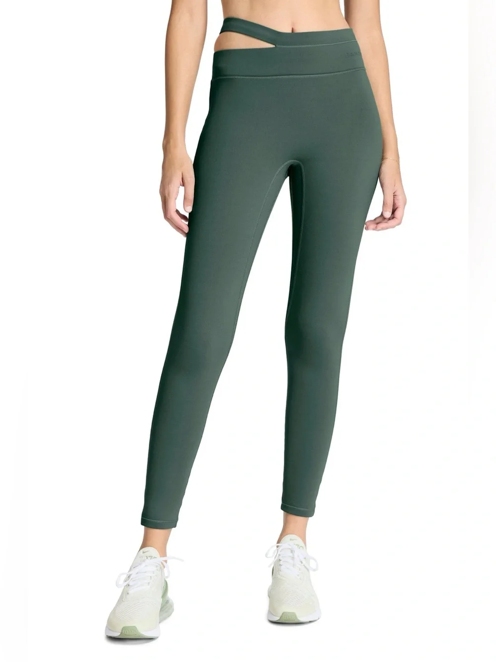 Carbon38/BANDIER | Aria One Shoulder Bra & Asymmetric Leggings Set | Small